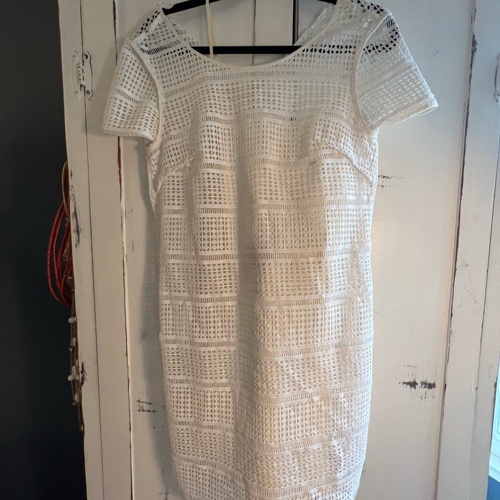 Beachy White Crochet Lace Dress